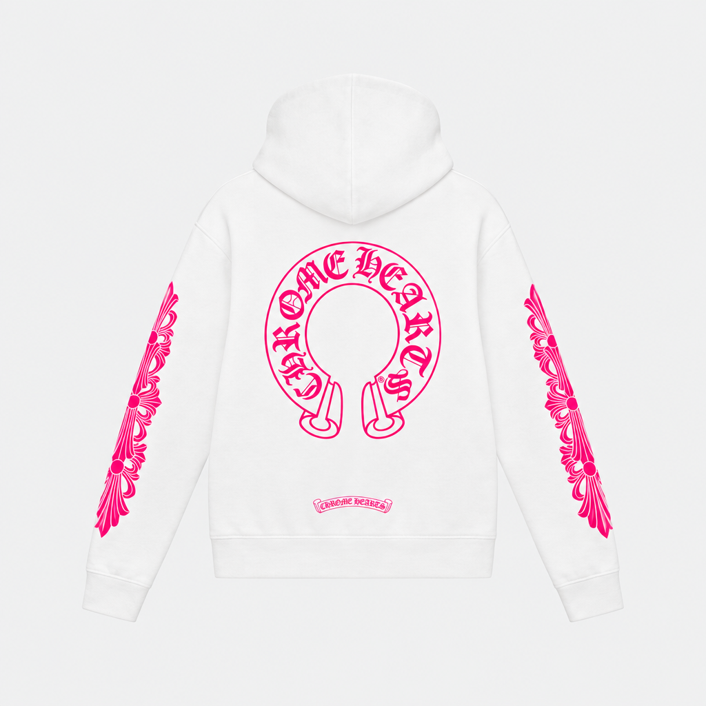 CHROME HEARTS | סווטשירט לבן ורוד