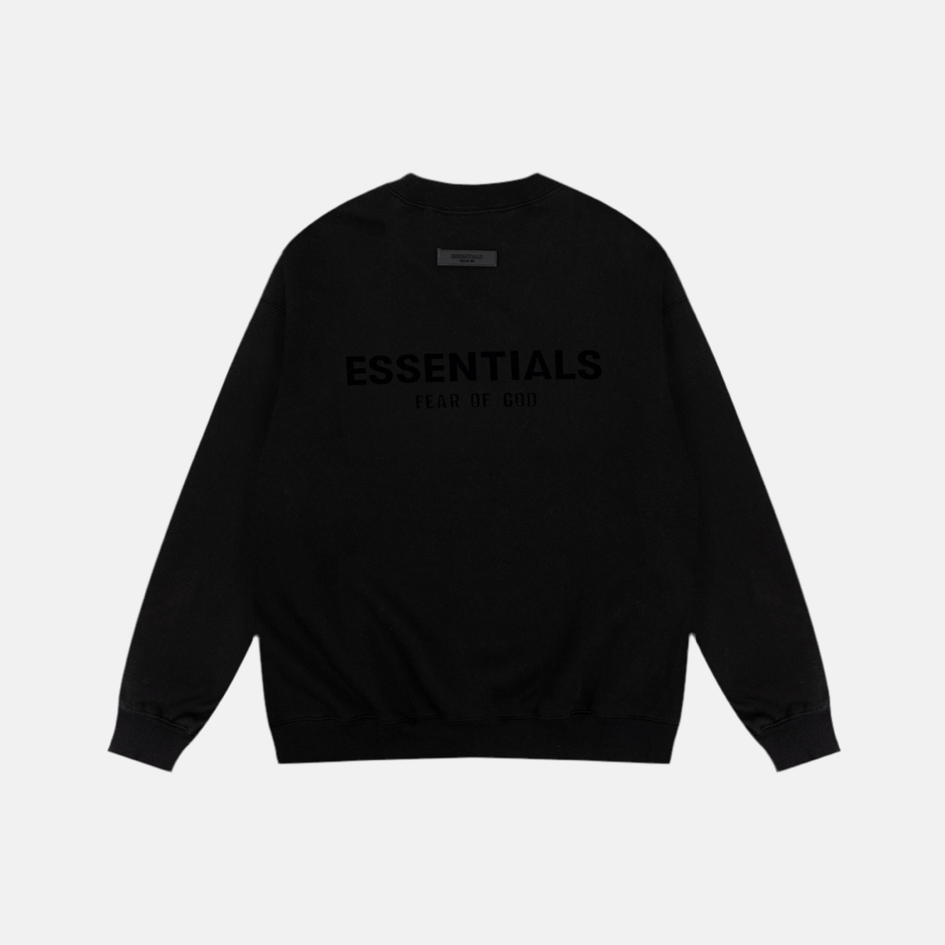 ESSENTIALS | סווטשירט ארוך - Black 2