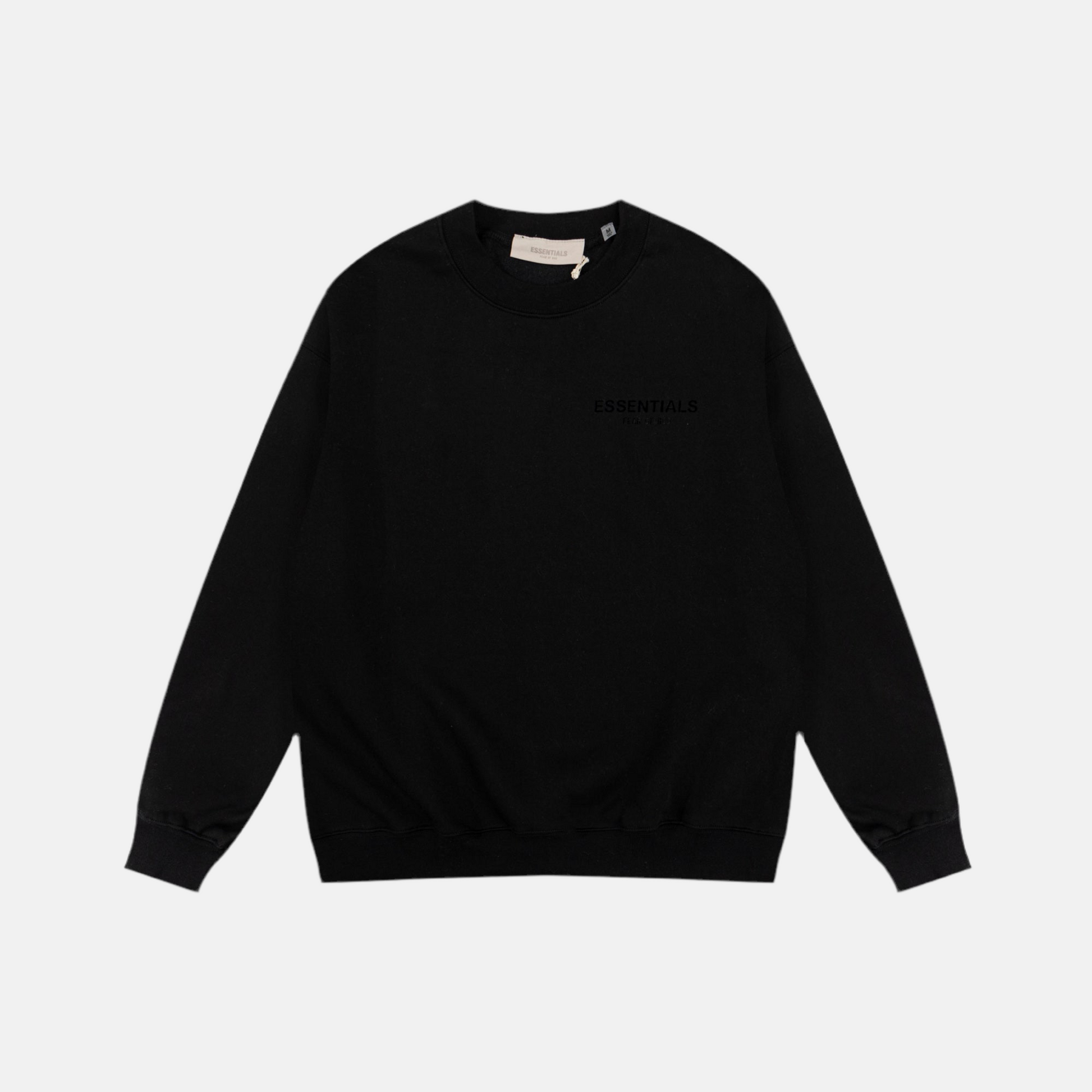 ESSENTIALS | סווטשירט ארוך - Black 2