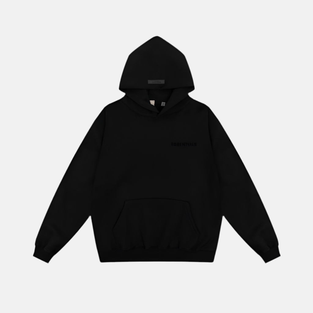 ESSENTIALS | סווטשירט ארוך - Black 3