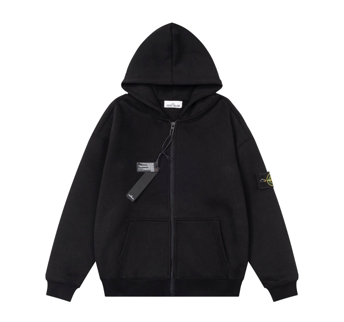 STONE ISLAND | סוויטשירט ארוך שחור