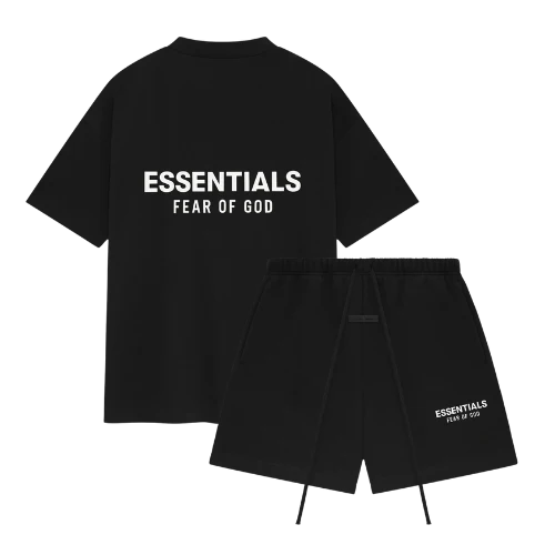 ESSENTIALS | חליפה קצרה - Black/White