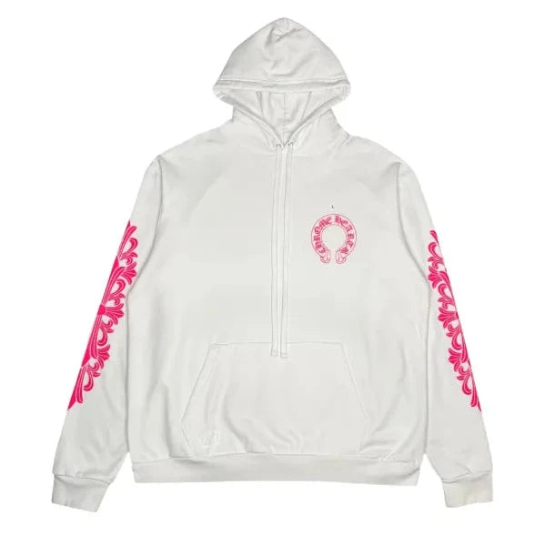 CHROME HEARTS | סווטשירט לבן ורוד