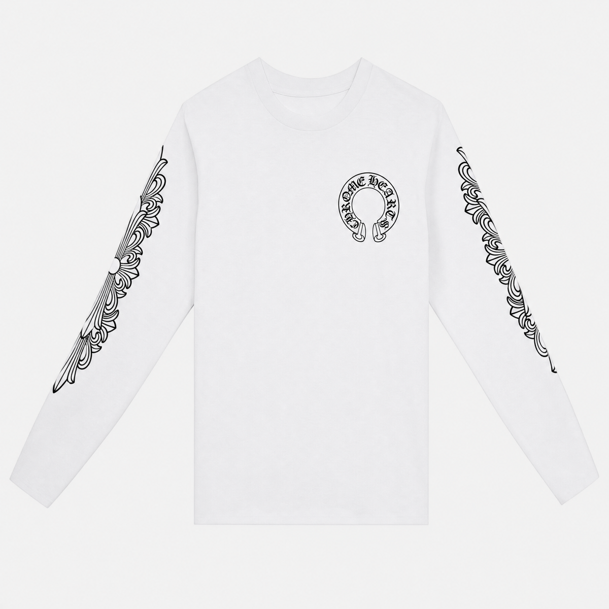 CHROME HEARTS | חולצה ארוכה - לבנה