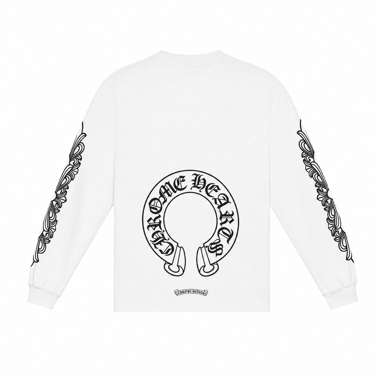 CHROME HEARTS | חולצה ארוכה - לבנה